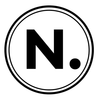 Black 'N.' symbol inside a circle on a white background