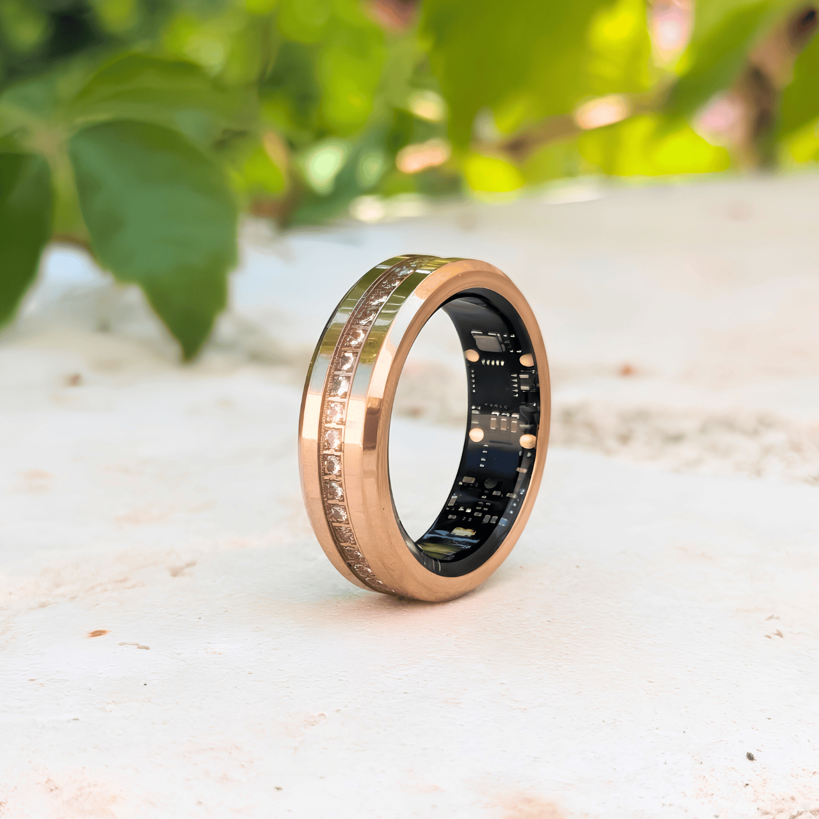 NALA Rings Ring Rose Gold Moissanite Smart Ring fashion smart rings stylish smart rings