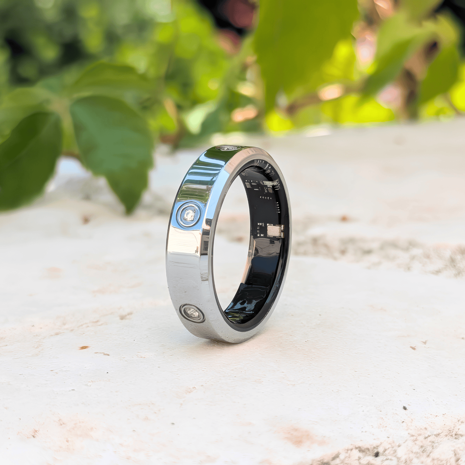 NALA Rings Ring Silver Diamante Smart Ring fashion smart rings stylish smart rings